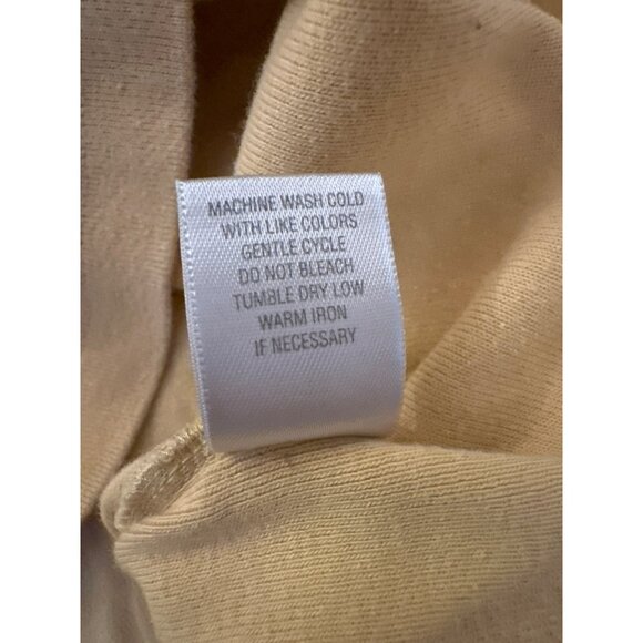 CJ Banks Womens 3X Beige Short Sleeve 100% Cotton T-Shirt Cozy Basic - Picture 4 of 5